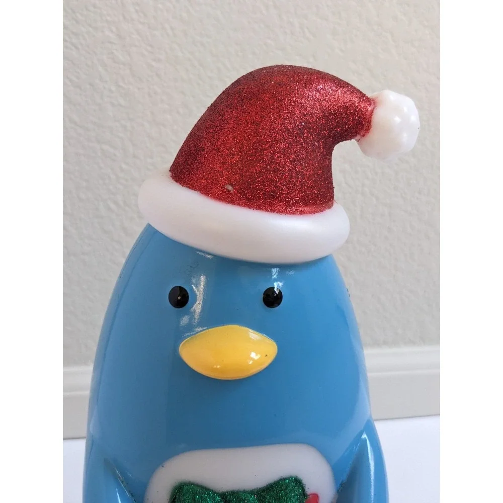 Target Christmas Penguin Blow Mold Style Light Up Tabletop Decoration Blue‎ 13